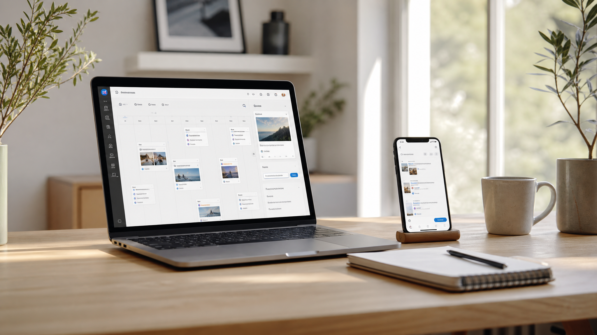 Tableau de bord d'outils réseaux sociaux pour la gestion de communautés